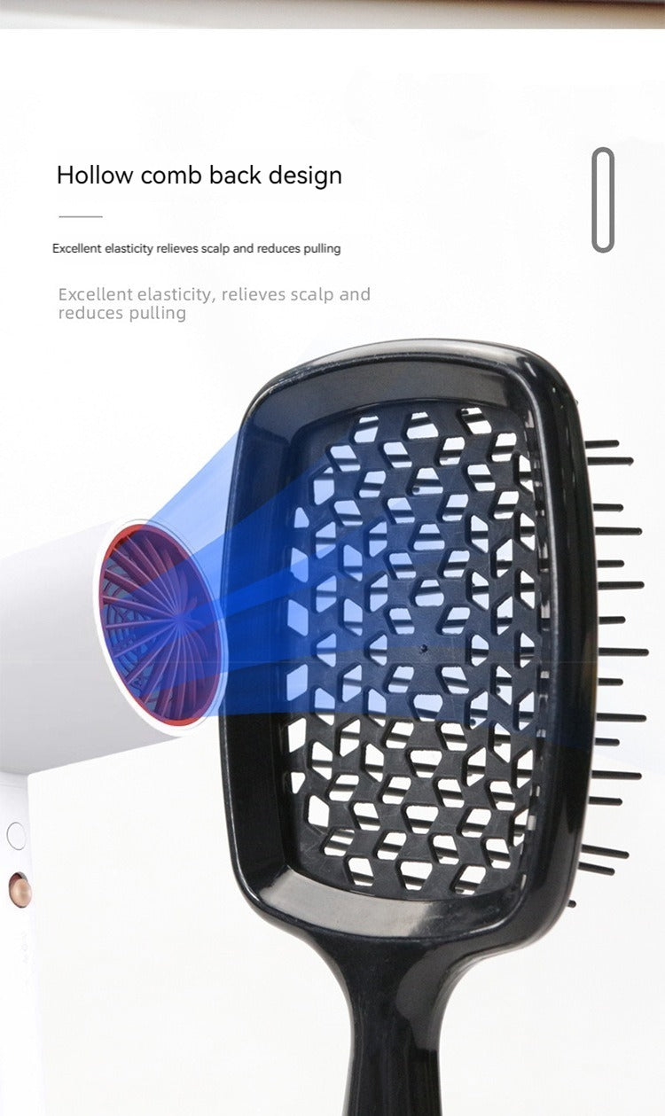 Massage hollow mesh comb HOLLOW OUT MESH COMB Detangling Hair Brush Smooth hair massage/soft and smooth/dry hair and wethair without knotting