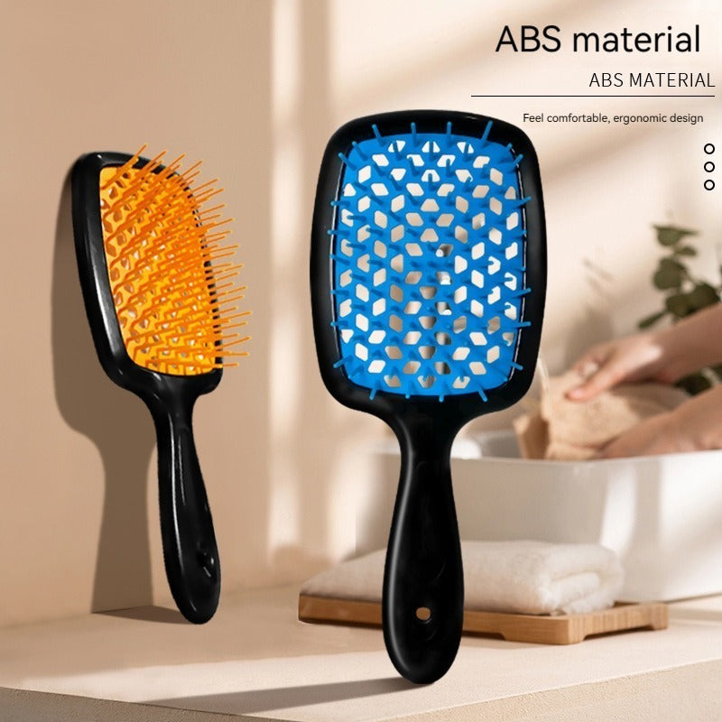 Massage hollow mesh comb HOLLOW OUT MESH COMB Detangling Hair Brush Smooth hair massage/soft and smooth/dry hair and wethair without knotting