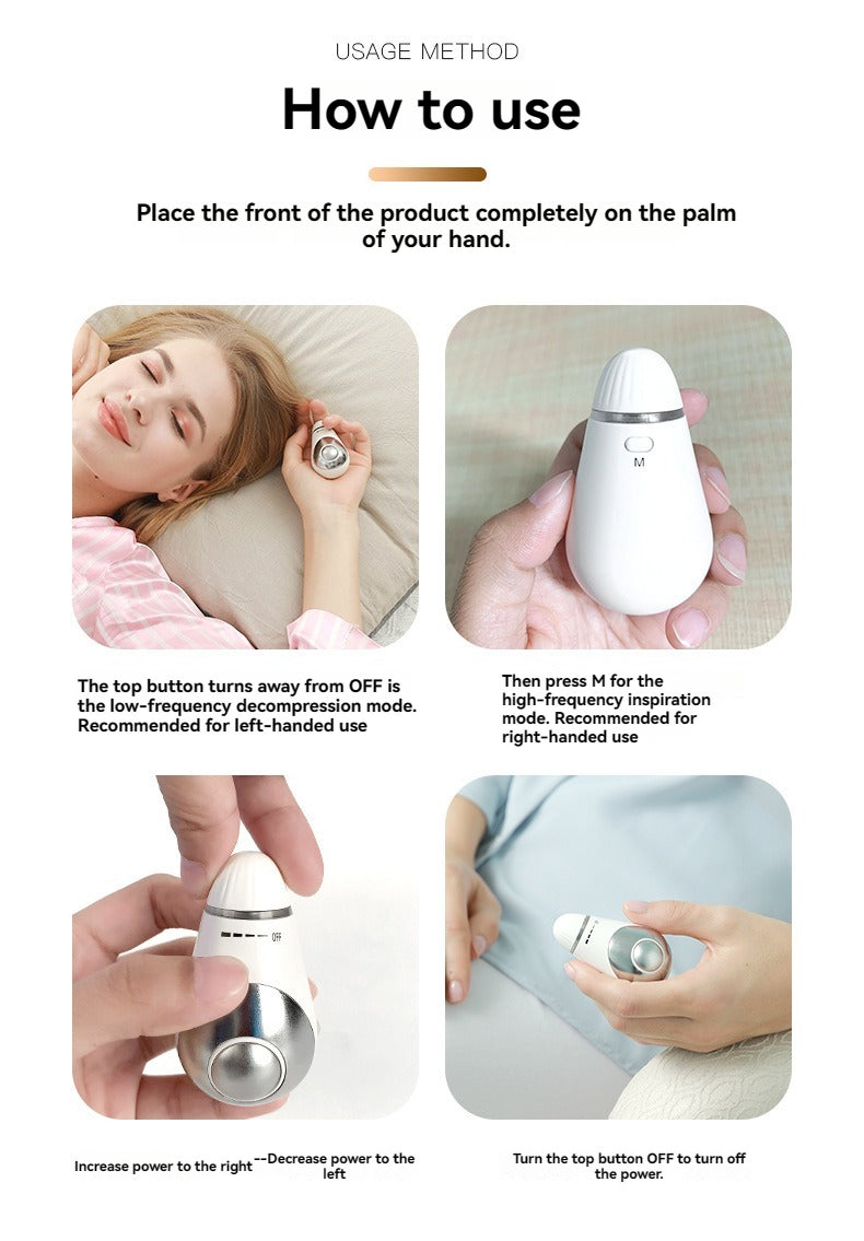Chill Pill Hand Held Sleep Device, Handheld Sleep Device Sleep Aid Device Handheld  Smart Sleep Instrument Anxiety Depression Relief Portable Sleep Instrument for Anxiety Relief，Sleep Assistant Portable Hand-held Microcurrent Sleep aid Holding Device Tool