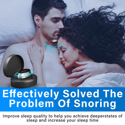Electric Anti Snoring Device, Intelligent Throat Massager, Obvious Effect, Safe & Comfortable for Men Women All Nose Shapes and All Ages to Reduce Snoring