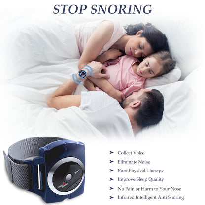 Anti Snoring Devices, Sleep Connection Anti-Snore Wristband Snore Stopper with Effective Snoring Solution to Stop Snoring and Reduce Snoring Devices for Men and Women