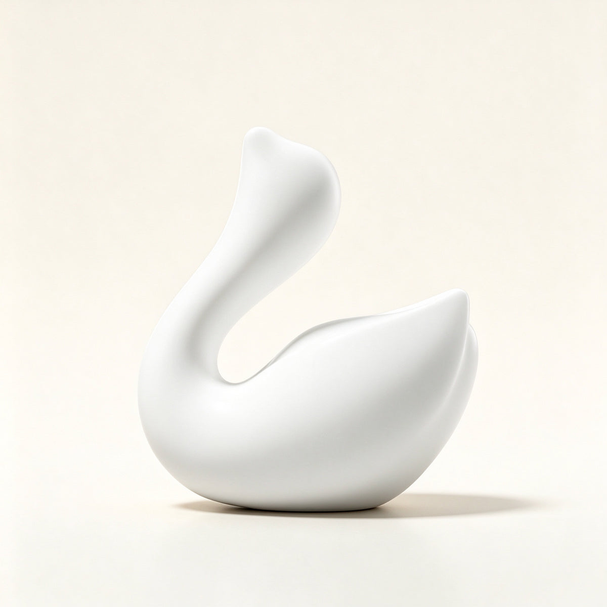 Swan-shaped dual stimulation massager with clitoral suction, G-spot, IPX7 waterproof, body-safe silicone - magnetic dock