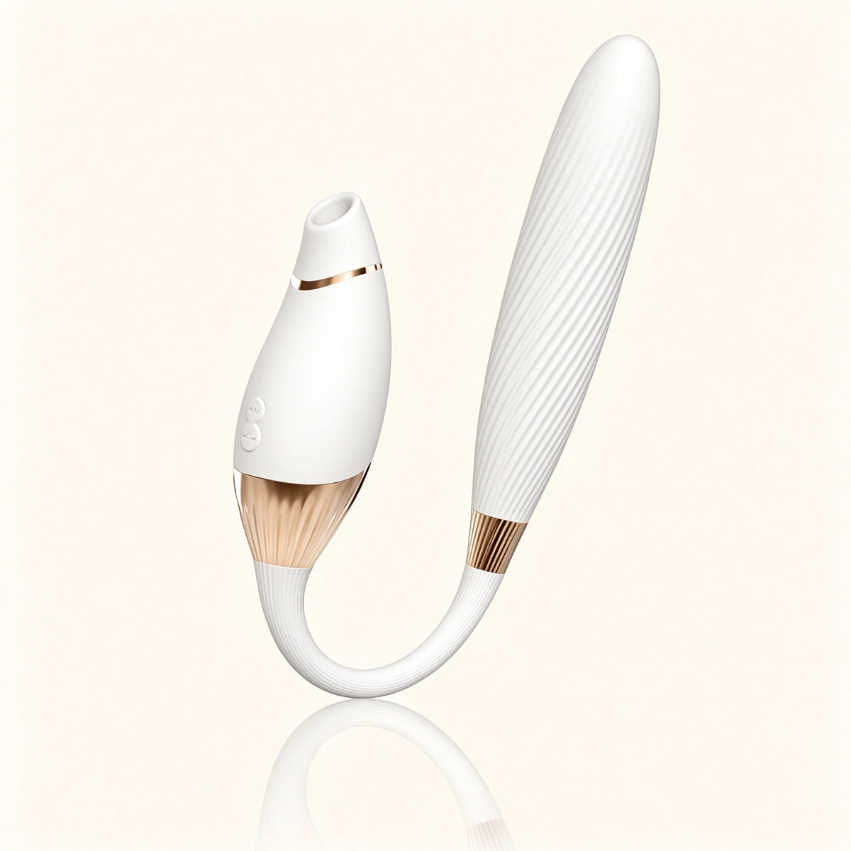 App-controlled dual action massager for couples, IPX7 waterproof, body-safe silicone - whisper quiet and rechargeable