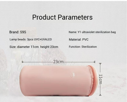 Portable UVC Sterilizing Bag - 5-Minute Disinfection & Storage for Toys, Tools, Travel | Chemical-Free